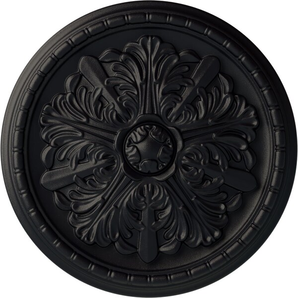 Ekena Millwork Washington Ceiling Medallion (Fits Canopies up to 2 7/8"), 17 1/8"OD x 1 1/2"P, Steel Gray CM17WASGS - main